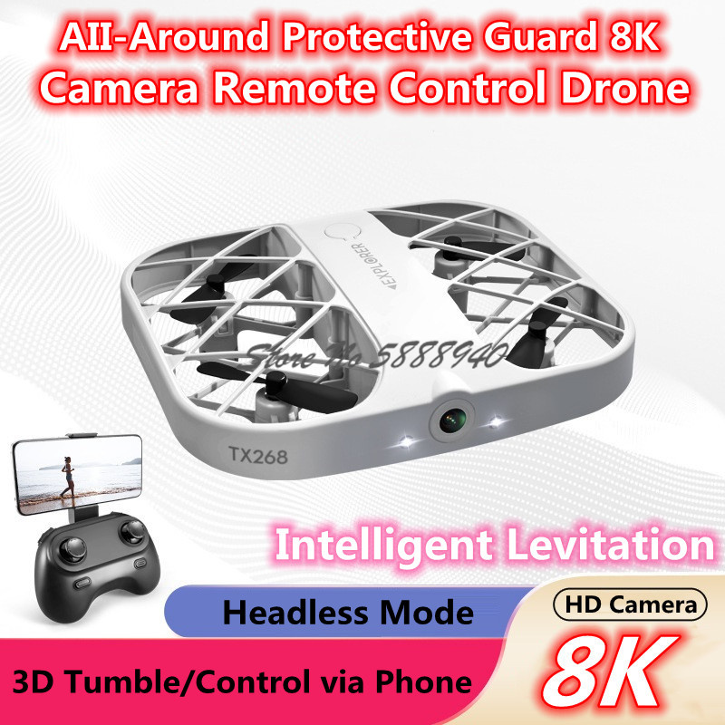 Drone Camera Hd - Enclosed Protect 8K HD Camera WIFI