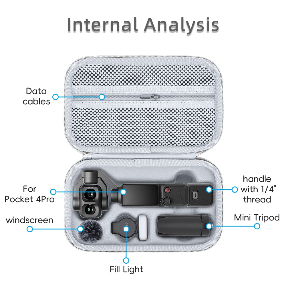 PU Carrying Case for DJI Osmo  - Drone Camera Case ulasan dan harga